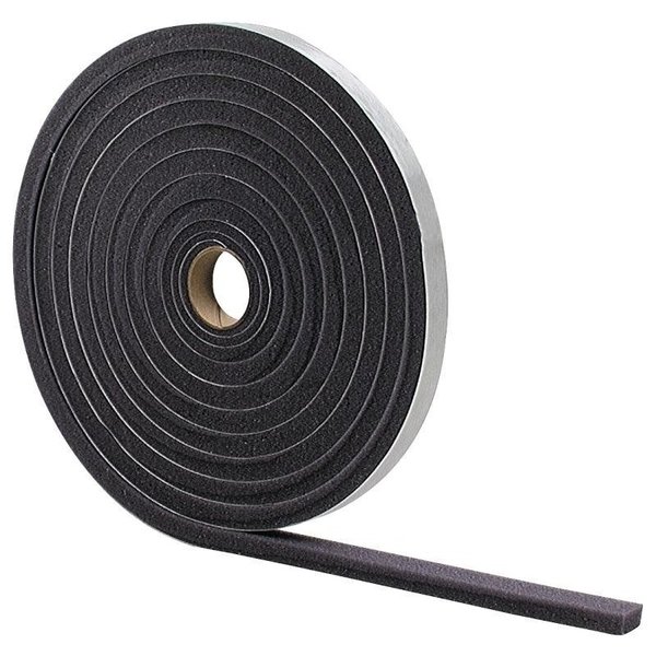 M-D 0 Foam Tape, 12 in W, 17 ft L, 38 in Thick, Gray 2097